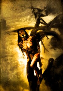 Rating: Questionable Score: 0 Tags: anthro breasts e621 felid female hair jaguar leopard mammal nipples nude pantherine photo_manipulation photomorph plant sixx solo spots third-party_edit tree wood yellow_theme User: bunchy7s