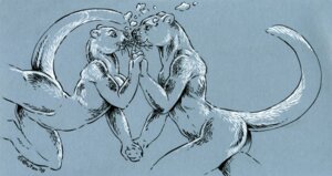 Rating: Questionable Score: 0 Tags: 2008 anthro bubble duo e621 featureless_crotch female hand_holding heart_symbol heather_bruton male male/female mammal mustelid nude otter romantic romantic_couple side_view simple_background swimming tail underwater water User: bunchy7s
