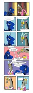 Rating: Questionable Score: 0 Tags: 2013 absurd_res antlers blue_body blue_eyes blue_feathers blue_hair castle chimera comic container crown cup cutie_mark discord_(mlp) draconequus duo_focus e621 english_text equid equine feathered_wings feathers female feral friendship_is_magic group hair hasbro headgear hi_res horn horse long_hair male mammal my_little_pony mythological_creature mythological_equine mythology pony princess_luna_(mlp) quadruped red_eyes tail text thewormouroboros winged_unicorn wings User: bunchy7s