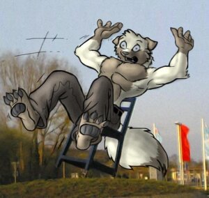 Rating: Safe Score: 0 Tags: 2006 4_toes 5_fingers anthro barefoot biped bottomwear canid canine chair chaswari clothed clothing day dipstick_tail e621 falling feet fingers fluffy fluffy_tail fox front_view fur furniture gloves_(marking) grass grey_body grey_fur hindpaw male mammal markings mixed_media motion_lines multicolored_tail open_mouth outside pants paws photo_background photography_(artwork) plant sitting sky solo tail tail_markings toes topless white_body white_fur wood wood_chair wood_furniture User: bunchy7s