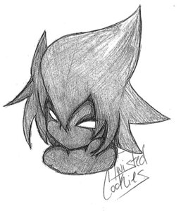 Rating: Safe Score: 0 Tags: ambiguous_gender black_and_white black_body black_hair black_skin e621 empty_eyes hair low_res monochrome simple_background solo spiky_hair twisted_cookies white_background white_eyes User: bunchy7s
