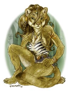Rating: Safe Score: 0 Tags: 2003 anthro belt bottomwear clothing cougar denim denim_clothing e621 ear_piercing felid feline female green_eyes jewelry kneeling mammal piercing shirt shorts solo tail tank_top topwear werepuppy User: bunchy7s