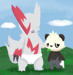 Rating: Explicit Score: 0 Tags: anthro arti4000 bear clothing digital_media_(artwork) duo e621 female fur generation_3_pokemon generation_6_pokemon genitals mammal markings nintendo pancham panties pokemon pokemon_(species) red_markings tail underwear vulva white_body white_fur zangoose User: bunchy7s