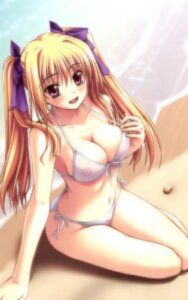 Rating: Questionable Score: 0 Tags: bikini blonde_hair blush breasts cleavage female hair_ribbon high_res highres kannatsuki_noboru mizugi nipples oppai photoshop pointy_chin pubic_hair purple_eyes ribbon rule34 see-through see-through_bikini shinkyoku_soukai_polyphonica side-tie_bikini sitting swimsuit tied_hair twintails water yugiri_perserte User: bunchy7s