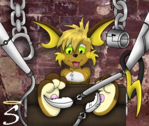 Rating: Questionable Score: 0 Tags: 2007 3_toes anthro bdsm biped black_nose black_tail blonde_hair bondage bound brown_body brown_ears brown_fur chest_tuft cuff_(restraint) digital_drawing_(artwork) digital_media_(artwork) e621 feet fur generation_1_pokemon green_eyes hair happy hindpaw laugh legs_tied loose_feather male mammal multicolored_body multicolored_ears multicolored_fur multicolored_tail nintendo open_mouth paws plantigrade pokemon pokemon_(species) pokemorph raichu restraints rodent rope rope_bondage seraphon shackles shaded signature simple_background soft_shading solo stocks tail tickling tickling_feet toes tuft two_tone_body two_tone_ears two_tone_fur two_tone_tail white_body white_fur yellow_ears yellow_tail User: bunchy7s