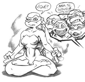 Rating: Explicit Score: 0 Tags: anthro crosslegged_pose dialogue donatello_(tmnt) e621 female genitals greyscale group humor leonardo_(tmnt) male meditation michelangelo_(tmnt) monochrome polo_jasso rape_face raphael_(tmnt) reptile scalie simple_background spanish_text teenage_mutant_ninja_turtles text the_next_mutation translated turtle venus_de_milo_(tmnt) voyeur vulva white_background User: bunchy7s