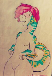 Rating: Explicit Score: 0 Tags: anthro blush breasts dinosaur dromaeosaurid e621 fangs feathered_dinosaur feathered_scalie feathers female genitals hair hi_res markings non-mammal_breasts nude pink_hair prehistoric_species reptile saurischian sayala scalie small_breasts solo tail teeth theropod utahraptor vulva wide_hips yalen-the-untaggable yellow_eyes User: bunchy7s