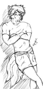 Rating: Safe Score: 0 Tags: 2013 anthro belt black_and_white bottomwear clothing crossed_arms e621 hair happy leaning male mammal markings mephitid monochrome shirt shorts skunk solo striped_markings striped_tail stripes tail tail_markings topwear voshiket User: bunchy7s