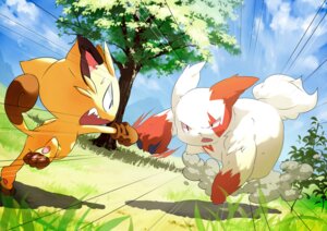 Rating: Safe Score: 0 Tags: ambiguous_gender anthro cloud duo e621 feet fight fur generation_1_pokemon generation_3_pokemon grass hindpaw kaku_mui markings meowth nintendo outside paws plant pokemon pokemon_(species) red_markings size_difference sky tail tree white_body white_fur wood zangoose User: bunchy7s
