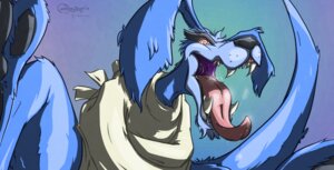 Rating: Safe Score: 0 Tags: activision anthro blue_body blue_fur bodily_fluids canid canine canis chompydon crash_bandicoot_(series) domestic_dog e621 fangs fur hybrid kangaroo macropod male mammal marsupial open_mouth pawpads restraints ripper_roo saliva sharp_teeth solo spiral spiral_eyes straitjacket teeth tongue tongue_out User: bunchy7s