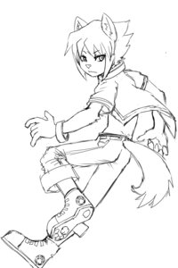 Rating: Safe Score: 0 Tags: 2:3 anthro anthro_kai canid canine canis chizi domestic_dog e621 hi_res male mammal monochrome reed_maxwell solo tail User: bunchy7s