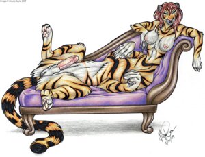 Rating: Explicit Score: 0 Tags: 2009 animal_genitalia anthro breasts chakat erection feet feline futanari green_eyes hair herm hindpaw intersex long_tail looking_at_viewer lying mayra_boyle nipples on_back orange paws penis presenting pussy red_hair rule34 sheath sofa solo spread_legs spreading tail taur tiger tiger_taur whiskers User: bunchy7s