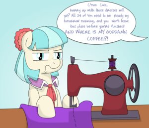 Rating: Safe Score: 0 Tags: 2014 blue_eyes clothing coco_pommel_(mlp) conditional_dnp dialogue digital_media_(artwork) drako1997 e621 earth_pony english_text equid equine female feral friendship_is_magic hair hasbro horse mammal multicolored_hair my_little_pony offscreen_character pony profanity sewing sewing_machine simple_background solo speech_bubble text two_tone_hair unimpressed working User: bunchy7s Rating: Safe Score: 0 Tags: 2014 blue_eyes clothing coco_pommel_(mlp) conditional_dnp dialogue digital_media_(artwork) drako1997 e621 earth_pony english_text equid equine female feral friendship_is_magic hair hasbro horse mammal multicolored_hair my_little_pony offscreen_character pony profanity sewing sewing_machine simple_background solo speech_bubble text two_tone_hair unimpressed working User: bunchy7s