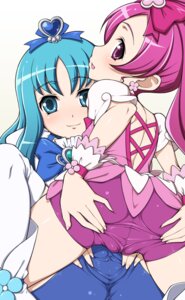 Rating: Explicit Score: 0 Tags: 2girls 5_fingers bad_id bike_shorts blue_eyes blue_hair blush bow clothing cure_blossom cure_marine earrings erika_kurumi female female_only hair_ornament heartcatch_precure! heartcatch_pretty_cure! jewelry jpg latex long_hair looking_at_viewer magical_girl masa_yuki multiple_females multiple_girls no_visible_genitalia pink_eyes pink_hair ponytail precure pretty_cure pussy rule34 shorts spread_legs spread_pussy spread_pussy_under_clothes stockings straight_hair take_your_pick thighhighs tied_hair tsubomi_hanasaki yuri User: bunchy7s