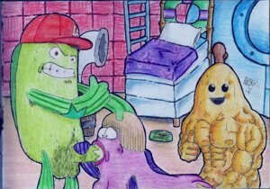 Rating: Explicit Score: 0 Tags: 1girls 2boys b1 b2 bananas_in_pajamas baseball_cap bed dr.fisting female fish grimace incidental_14 incidental_41 male muscular muscular_male nude oral pubic_hair rule34 sex smooth_skin spitroast spongebob_squarepants thumbs_up traditional_media_(artwork) what User: bunchy7s