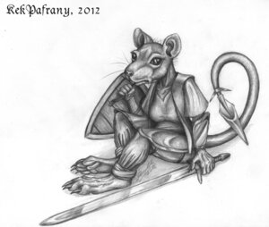 Rating: Safe Score: 0 Tags: 2012 anthro armor blade e621 fancy_rat female graphite_(artwork) hairless hairless_rat kekpafrany mammal melee_weapon monochrome murid murine rat rodent shield simple_background solo sword tail tail_blade traditional_media_(artwork) weapon weapon_tail white_background User: bunchy7s