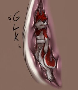 Rating: Explicit Score: 0 Tags: ambiguous_gender anthro bandana canine cenny corriezodori drooling fur furry husky internal rule34 saliva vore User: bunchy7s