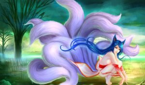 Rating: Questionable Score: 0 Tags: ahri_(lol) animal_humanoid black_body black_fur blue_eyes blue_hair breasts canid canid_humanoid canine canine_humanoid clothed clothing e621 female field fluffy fluffy_tail fog fox_humanoid fur grass hair humanoid league_of_legends long_hair mammal mammal_humanoid multi_tail plant riot_games solo tail tencent tree unknown_artist white_body white_fur User: bunchy7s