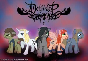 Rating: Safe Score: 0 Tags: abstract_background alternate_species blue_eyes crossover cutie_mark dethklok dethklop e621 english_text equid equine feathered_wings feathers feral green_eyes group hair hasbro horn looking_at_viewer male mammal metalocalypse my_little_pony mythological_creature mythological_equine mythology nathan_explosion parody pegasus pickles_(dethklok) ponification quadruped scorchie-coro simple_background skwisgaar_skwigelf tail text toki_wartooth unicorn url william_murderface wings User: bunchy7s
