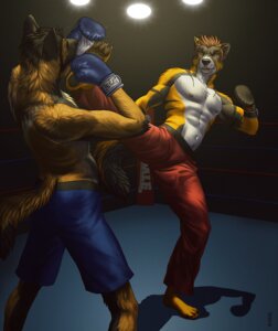 Rating: Safe Score: 0 Tags: abs anthro barefoot biceps biped black_body black_fur black_nose black_pawpads bodily_fluids bottomwear boxing_gloves brown_body brown_fur brown_hair canid canine canis chest_tuft claws clothed clothing detailed domestic_dog e621 ever_last eyes_closed fangs feet fight fighting_ring fur gloves grey_body grey_fur hair handwear hi_res kannos kick kickboxing male mammal multicolored_body multicolored_fur muscular muscular_anthro muscular_male navel nipples on_one_leg orange_eyes pants pawpads paws pecs plantigrade pose raised_leg shorts solo sport spotlight standing sweat tail teeth toe_claws topless tuft two_tone_body two_tone_fur white_body white_fur yellow_body yellow_eyes yellow_fur User: bunchy7s