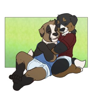 Rating: Safe Score: 0 Tags: ageplay anthro canid canine canis clean_diaper clothed clothing cuddling diaper domestic_dog duo e621 infantilism male mammal moose_bmd roleplay smile tail wearing_diaper young young_anthro User: bunchy7s