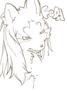 Rating: Safe Score: 0 Tags: anthro black_and_white canid canine e621 female mammal monochrome simple_background sindoll sketch solo white_background User: bunchy7s