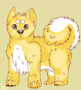 Rating: Safe Score: 0 Tags: 2011 ambiguous_gender canid canine canis digital_media_(artwork) domestic_dog e621 feral fluffy heterochromia hi_res looking_at_viewer mammal quadruped solo spazzyhusky tail User: bunchy7s