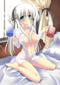 Rating: Explicit Score: 0 Tags: 1girls barefoot bed blue_eyes blush bottomless breasts cleavage cup dress_shirt erect_nipples feet female hair_ribbon large_breasts long_hair mabinogi mug nao navel nipples no_bra open_clothes open_shirt pillow ribbon rule34 shirt silver_hair sitting smile solo tied_hair twintails umitsubame unbuttoned wariza white_hair window User: bunchy7s