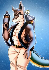 Rating: Safe Score: 0 Tags: activision anthro big_breasts breasts brown_body canid canine canis clothing crash_bandicoot_(series) crocodile crocodilian crossgender dingo dingodile e621 female flamethrower hi_res hybrid ice looking_at_viewer mammal mazapan non-mammal_breasts ranged_weapon reptile scalie solo tail weapon wide_hips User: bunchy7s