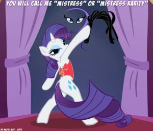 Rating: Questionable Score: 0 Tags: 2011 anthro bdsm blue_eyes blue_eyeshadow bondage bound butt cat_o'_nine_tails clothing corset cutie_mark diamonds_(suit) dominant dominant_female dominatrix e621 equid equine eyeshadow female friendship_is_magic hair hasbro hazel_mee horn lingerie long_hair looking_at_viewer looking_back makeup mammal my_little_pony mythological_creature mythological_equine mythology purple_hair rarity_(mlp) short_hair solo suit_symbol tail topwear unicorn whip User: bunchy7s