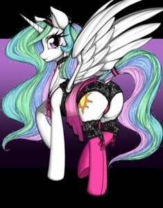 Rating: Questionable Score: 0 Tags: 2012 butt choker clothed clothed_feral clothing cutie_mark e621 equid equine feathered_wings feathers female feral friendship_is_magic fur hair hasbro horn jewelry lace_panties legwear lingerie lingerie_on_feral longinius looking_at_viewer looking_back mammal multicolored_hair my_little_pony mythological_creature mythological_equine mythology necklace presenting presenting_hindquarters princess princess_celestia_(mlp) purple_eyes quadruped raised_leg royalty seductive simple_background solo stockings tail white_body white_feathers white_fur winged_unicorn wings User: bunchy7s