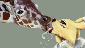 Rating: Questionable Score: 0 Tags: 16:9 ambiguous_gender anthro anthro_on_feral bandai_namco bestiality bestiality_kiss black_nose black_sclera blue_eyes bodily_fluids brown_body brown_fur brown_nose canid canine digimon digimon_(species) drooling duo e621 extreme_french_kiss eye_roll female feral french_kissing fur giraffe giraffid glistening grey_background horn interspecies kissing looking_up mammal messy open_mouth ossicone penetration purple_body purple_fur realistic_feral renamon saliva saliva_on_tongue saliva_string shadow simple_background size_difference sloppy_kiss tears tongue tongue_out tongue_penetration ungulatr white_body white_fur widescreen yellow_body yellow_fur User: bunchy7s