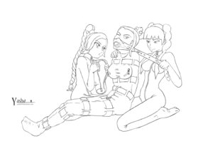 Rating: Explicit Score: 0 Tags: 3girls avatar_the_last_airbender azula bondage bound braid breasts clothing female female_only femdom femsub gag gagged grin human kneeling large_breasts long_hair mai_(avatar) medium_breasts monochrome multiple_doms multiple_females multiple_girls open_mouth_gag ponytail putting_on_gag restrained rule34 short_hair sitting smile straitjacket twintails two_doms_one_sub ty_lee very_long_hair yasha1999 yuri User: bunchy7s