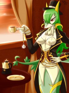 Rating: Safe Score: 0 Tags: anthro anthrofied beverage biped breasts classy cleavage clock clothed clothing coffee container cup e621 female food generation_5_pokemon green_hair hair hat headgear headwear hi_res holding_container holding_cup holding_object nintendo non-mammal_breasts pokemon pokemon_(species) pokemorph red_eyes reptile scalie seraphine_(skykain) serpentine serperior skykain solo standing top_hat User: bunchy7s