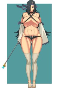 Rating: Questionable Score: 0 Tags: black_hair breasts cleavage copyright_request female hidarikiki huge_breasts large_breasts long_hair pubic_hair rule34 shorts staff thighhighs User: bunchy7s