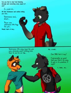 Rating: Questionable Score: 0 Tags: anthro bully bullying canid canine canis comic dialogue digital_media_(artwork) dominant dominant_male duo e621 english_text half-length_portrait hi_res immelmann_(character) inverted_pentacle joel_calley male male/male mammal multiple_scenes nx-42 occult_symbol pentacle pentagram portrait shirt_grab shirt_logo symbol text transformation transformation_through_hypnosis wolf User: bunchy7s Rating: Questionable Score: 0 Tags: anthro bully bullying canid canine canis comic dialogue digital_media_(artwork) dominant dominant_male duo e621 english_text half-length_portrait hi_res immelmann_(character) inverted_pentacle joel_calley male male/male mammal multiple_scenes nx-42 occult_symbol pentacle pentagram portrait shirt_grab shirt_logo symbol text transformation transformation_through_hypnosis wolf User: bunchy7s