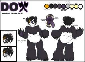 Rating: Safe Score: 0 Tags: anthro bear e621 english_text female giant_panda glamfur hybrid juggalo mammal model_sheet overweight overweight_anthro overweight_female panda_dox simple_background solo text white_background zeriara User: bunchy7s
