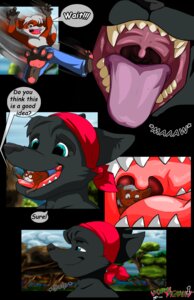 Rating: Questionable Score: 0 Tags: almost_fully_inside anthro artist_logo asking_to_wait black_body black_fur black_text blue_eyes body_in_mouth canid canine canis clothed clothed_male clothed_prey clothing colored comic dated day detailed_background dialogue digital_media_(artwork) disc_jockey duo e621 english_text fur green_roon gulp_(sound_effect) headgear headkerchief headwear kerchief logo lupine_assassin macro macro_anthro macro_male macro_pred male male/male mammal micro micro_anthro micro_male micro_prey mouth_shot open_mouth page_number palate red_body red_fur red_kerchief sharp_teeth signature size_difference standing swallowing talking_to_another talking_to_pred talking_to_prey teeth text tongue topless unwilling_prey uvula vore vore_planet willing_pred willing_to_unwilling_prey wolf User: bunchy7s