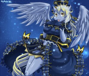 Rating: Safe Score: 0 Tags: anthro anthrofied blonde_hair breasts clothing derpy_hooves_(mlp) e621 equid equine feathered_wings feathers female friendship_is_magic grey_body grey_feathers hair hasbro hat headgear headwear looking_at_viewer mammal my_little_pony mythological_creature mythological_equine mythology pegasus skykain solo star tongue tongue_out wings yellow_eyes User: bunchy7s