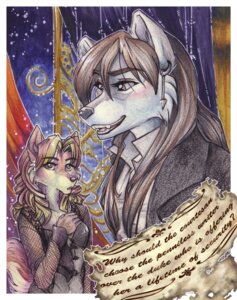 Rating: Safe Score: 0 Tags: 2011 abstract_background anthro art_nouveau blush canid canine canis clothed clothing cockiestspaniel duo e621 ear_piercing english_text female fully_clothed hair long_hair mammal open_mouth piercing simple_background suit tail text traditional_media_(artwork) wolf User: bunchy7s Rating: Safe Score: 0 Tags: 2011 abstract_background anthro art_nouveau blush canid canine canis clothed clothing cockiestspaniel duo e621 ear_piercing english_text female fully_clothed hair long_hair mammal open_mouth piercing simple_background suit tail text traditional_media_(artwork) wolf User: bunchy7s