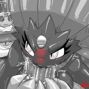 Rating: Explicit Score: 0 Tags: 1:1 2013 anthro anthro_penetrated ball_fondling balls bandage biped black_and_white_and_red blush bodily_fluids digital_media_(artwork) e621 erection eyes_closed fellatio female female_penetrated fondling generation_4_pokemon generation_5_pokemon genitals greyscale group human human_on_anthro human_penetrating human_penetrating_anthro interspecies male male/female male_penetrating mammal monkeyxflash monochrome nintendo oral oral_penetration penetration penile penis pokemon pokemon_(species) pokephilia saliva scrafty sex weavile User: bunchy7s