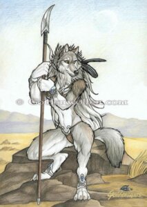 Rating: Safe Score: 0 Tags: 2001 anthro biped canid canine canis clothed clothing colored_pencil_(artwork) desert desolate detailed_background e621 female goldenwolf holding_object holding_weapon low_res mammal melee_weapon outside polearm skimpy sky solo spear standing tail traditional_media_(artwork) weapon wolf User: bunchy7s