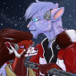 Rating: Safe Score: 0 Tags: 1:1 2009 aeryn_ranveri aerynoustinne ailurid anthro duo e621 felid female fur horn male mammal markings pantherine pastel_(character) pink_markings purple_body purple_fur red_body red_fur red_panda scales scar science_fiction simple_background spade_tail tail tiger toony User: bunchy7s