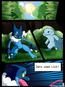 Rating: Safe Score: 0 Tags: 3:4 ambiguous_gender amphibian angry battle blue_body comic detailed_background digital_media_(artwork) duo e621 english_text forest frogadier generation_2_pokemon generation_6_pokemon licking long_tongue nintendo outside plant pokemon pokemon_(species) quagsire redimplight scratches text tongue tree yellow_sclera zero_(redimplight) User: bunchy7s