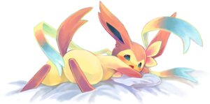 Rating: Questionable Score: 0 Tags: ambiguous_gender bed blue_eyes covering covering_self e621 eeveelution feral furniture generation_6_pokemon looking_at_viewer looking_back lying nintendo nude on_front open_mouth pillow pokemon pokemon_(species) roamo shy simple_background solo sylveon white_background User: bunchy7s