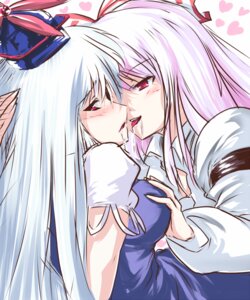 Rating: Questionable Score: 0 Tags: breast_grab breasts color date_hajime female fujiwara_no_mokou hat keine_kamishirasawa kissing multiple_females multiple_girls red_eyes rule34 saliva touhou yuri User: bunchy7s