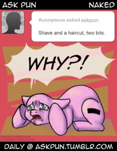 Rating: Questionable Score: 0 Tags: anonymous ask_pun comic cutie_mark e621 earth_pony english_text equid equine fan_character female feral hasbro horse mammal my_little_pony pony pun_pony shaved solo text tumblr unknown_artist url User: bunchy7s