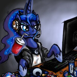 Rating: Safe Score: 0 Tags: 1:1 beverage blue_eyes blue_hair can clothing computer computer_keyboard container cosmic_hair drinking e621 electronics equid equine ethereal_hair female feral food friendship_is_magic grimy hair hasbro headgear headphones headset hoodie horn mammal monitor mouse murid murine my_little_pony myminiatureequine mythological_creature mythological_equine mythology princess_luna_(mlp) rodent soda solo starry_hair tangled_hair topwear unicorn User: bunchy7s