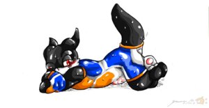 Rating: Explicit Score: 0 Tags: alternate_color aquacoon bandai_namco bodily_fluids bulge clothing cum darkmon_(ryodramon) digimon digimon_(species) e621 erection fan_character genital_fluids genitals glistening male penis pose red_eyes skinsuit solo sweat tail tight_clothing translucent translucent_clothing veemon User: bunchy7s