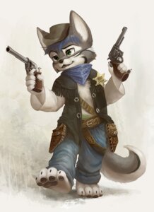 Rating: Safe Score: 0 Tags: 2013 anthro bandolier barefoot canid canine canis clothing cowboy cowboy_hat dual_wielding e621 feet fur green_eyes grey_body grey_fur gun handgun hat headgear headwear hindpaw holding_gun holding_object holding_ranged_weapon holding_weapon kerchief male mammal pawpads paws ranged_weapon revolver sheriff silverfox5213 simple_background solo tail weapon wild_west wolf User: bunchy7s Rating: Safe Score: 0 Tags: 2013 anthro bandolier barefoot canid canine canis clothing cowboy cowboy_hat dual_wielding e621 feet fur green_eyes grey_body grey_fur gun handgun hat headgear headwear hindpaw holding_gun holding_object holding_ranged_weapon holding_weapon kerchief male mammal pawpads paws ranged_weapon revolver sheriff silverfox5213 simple_background solo tail weapon wild_west wolf User: bunchy7s